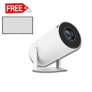 HY300 Projector 4K Ultra HD 8000 Lumen Wide Screen Projector Flexible Projection Angle Mini Portable Laser Projector