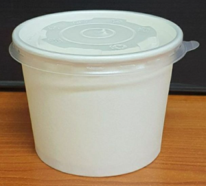 Moolah 390cc PAPER BOWL PLAIN 50pcs/pack meal rice tapsi egg snack soup business food cart white