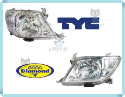 ไฟหน้า วีโก้ ปี 2008 - 2011 VIGO TOYOTA โตโยต้า โคมไฟหน้า ไฟหน้าวีโก้ วิโก้ ไฟมุมสีขาว ใส่กับสีส้มได้