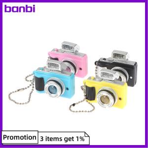 banbi Mini Digital Camera Model 1:12 Dollhouse Camera LED Flash Keychain Decor Toy