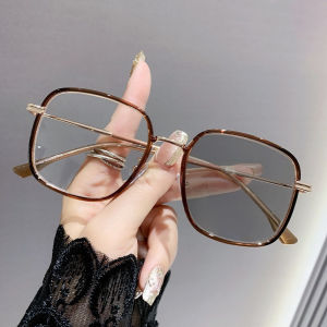 JN IMPRESSION Cross-border photochromic glasses fashionable blue light protection myopia glasses large frame high-end men and women glasses