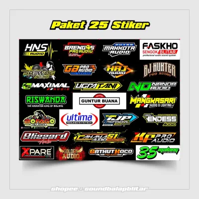 JDM Project - Stiker Sound System - Isi 28/25/26 - Brewog Brengos k5 maximal HRJ Riswanda