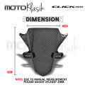 HONDA CLICK 160 / VARIO 160 FRONT PANEL COVER C-2304 GARNISH WITH PLATE HOLDER CARBON 1PC. 