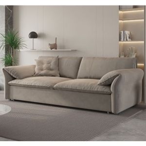 Folding sofa bed multifunctional small unit with cream style