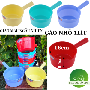 Ca Múc Nước Size Nhỏ 16 Cm Duy Tân Gáo Tắm Nhựa Loại Dày Chắc Chắn Ca nhựa múc nước cán dài