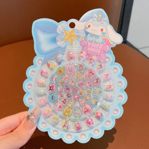 Sanrio Childrens Cartoon 3D Kuromi My Melody Bubble Stickers Cinnamoroll Girls Toy Nail Stickers