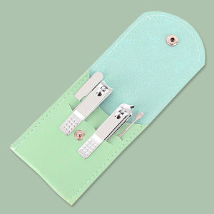 4 pcs Portable Manicure Set Pedicure Door gift Gunting Kuku Nail Cutter Box Nail Clipper Scissors Travel Tool Kepit Kuku Set Alat Kuku Pedikur Hadiah Pintu Dengan Beg Kotak Pemotong Kuku Gunting Kuku Kepit Kuku Pengorek Telinga Kikir Kuku Raya 美甲耳勺4件套装剪刀