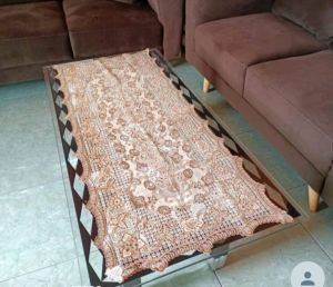 taplak meja tamu karet emas jumbo 48x110cm