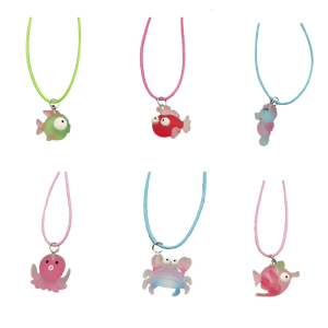 Geometry Clownfish Aesthetic Necklace Fashion Simple Clavicle Chain Women Girls Wax Line Necklace Party Birthday Gift