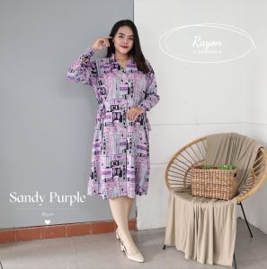 Dress Wanita  Sanghai / Daster Lengan Panjang Rayon