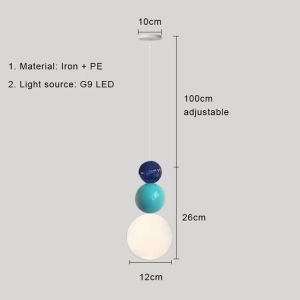 Nordic Pendant Light Modern LED Hanging Lamp Cream Style Indoor Lighting Room Decor Bedroom Living Room Bedside Light Fixture