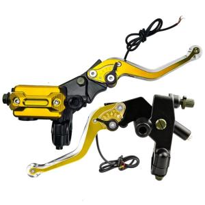 Motorcycle Brake Handle Integrated LED Directional Light Streamlined Aluminum Alloy Construction Easy Installation Guide