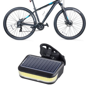 【New Arrival】 Solar Bicycle Rear Light Waterproof USB Charging Bike Safety Light for Night Riding