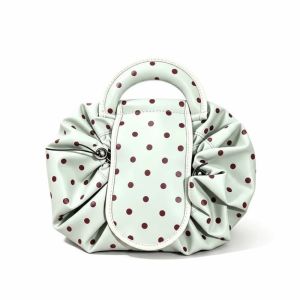 HAF0083 Waterproof Drawstring Makeup Pouch Portable Foldable Lazy Travel Organizer Quick Closable Bag Patterned Large Capacity Toiletries Travel