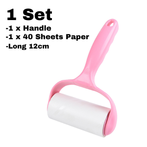 BABA 16cm Cartoon Refillable Sticky Lint Roller Clothes Sofa Cleaner Penggelek Pembersih Bulu Kartun卡通粘毛器衣物沙发除尘滚筒可替换粘纸