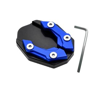 LIWU Hợp  nhôm Đệm kê chân xe máy Phổ quát Bản Lai Rộng Hơn Miếng đệm chân chống  Hoa văn tăng độ bám Tấm lót mở rộng chân chống Chỗ đỗ xe máy.