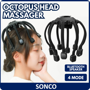【Ready stock】 Casual Octopus Claw Massager Body Head Scalp Neck Stress Release Relax Massage Relief Head Care Massage 头部按摩器家用八爪鱼按摩头皮仪器