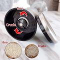 Sunmei Salt and Pepper Grinder Set,Pepper Mill Set with Stand,Kitchen Adjustable Coarseness and Salt Grinder Refillable by Professional Chef, with a Stand (Small). 