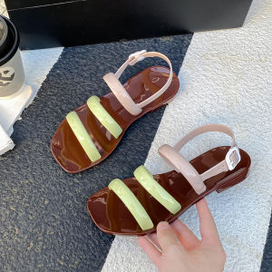 Free Shipping New Fashionable Sandals In Stock Suitable For Both Indoor And Outdoor Wear Summer Sandals For Women Creative Double-Strap Sandals Beach Sandals