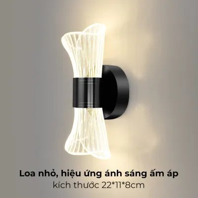 Đèn Led ốp tường ATH LIGHTING loại đèn 3 chế độ màu trang trí trong nhà cầu thang phòng ngủ phòng khách và lối đi