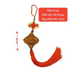 Dây treo trang trí ô tô hình các vị phật Tượng phật làm từ gỗ hương gụ