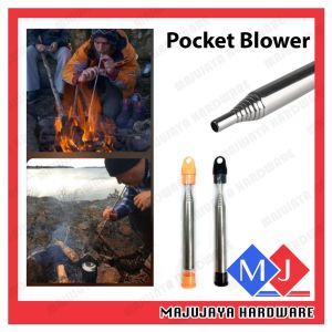 Blow Fire Tube Outdoor Emergency Telescopic Pipe Survival Camping Equipment Pocket Bellow Tools Tiup Api 吹火管,吹火棒