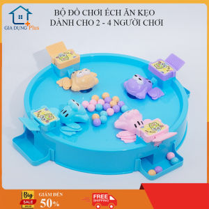 Đồ chơi trẻ em ếch ăn kẹo (bộ ếch nhiều bi) cho cả gia đình 4 người chơi. Đồ chơi tương tác cho trẻ em 3 4 5 6 tuổi