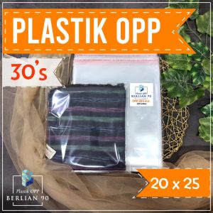 (100 Pcs)  Plastik OPP Lem 20 x 25 cm 30’S Micron – Kemasan Super Luas untuk Roti Jumbo Sabun Bundling dan Gift Set Handmade Eksklusif!