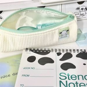 LVYIMAO ✨✨youngtime กล่องดินสอ Sanri กล่องดินสอกันน้ำแบบใส Cinnamoroll น่ารัก My Melody Kuromi กล่องปากกาผ้าใบ PVC ความจุขนาดใหญ่กระเป๋าเครื่องเขียน youngtime✨✨