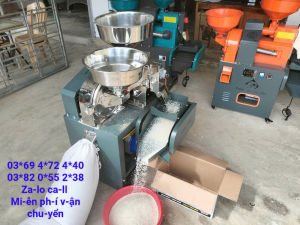 Máy xát gạo liên hoàn có lọc sạn kết hợp nghiền cám cho gia súc