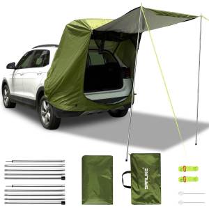 SANLIKE Outdoor Car Rear Tent Camping Canopy SUV Special Car Roof Extension Tent Sunscreen Rainproof