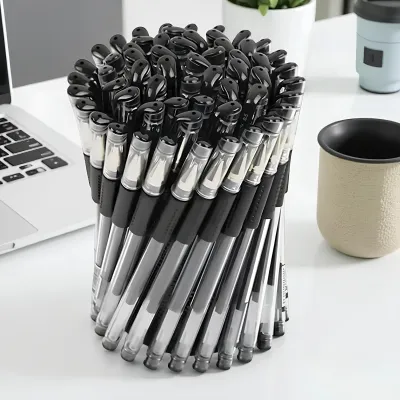 LS - 50 PCS Pulpen Tinta Gel 3 Warna 0.5mm Stationery Alat Tulis Kantor Sekolah Murah |Pena Tinta Gel Ink Pen Berkualitas Tinggi Tulisan Halus Tahan Lama
