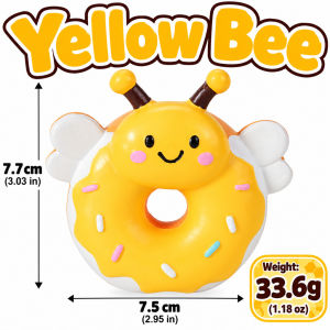 Latex Dog Toy Cartoon Animal Donut Squeaky Chew Toy for Puppy Teething & Fun