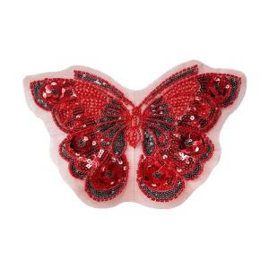 Lấp lánh bướm sắt trên chuyển giao với lung linh kết thúc cho nhanh chóng quần áo upcycling thời trang các bản vá lỗi cho người mới bắt đầu