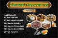 Spanduk Banner Warung Nasi I Banner Warteg Ukuran 100 cm x 150 cm. 