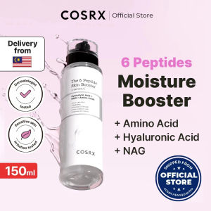 COSRX The 6 Peptide Skin Booster Serum 150ml Contains 6 Peptides Hyaluronic Acid NAG & Amino Acids Hydrating Anti-Aging Facial Serum Even Skin Tone Improve Rough Skin Texture For Sensitive Skin