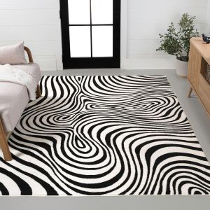 3D Abstract Modern Living Room Rug Faux Cashmere Hotel & Airbnb Decorative Stain-Resistant Wear-Resistant Mat Bedroom Bedside Rug Study Room Carpet 3D抽象现代客厅地毯 酒店民宿装饰毯 耐脏 耐磨 卧室床边毯 书房地毯 FUNIANQI