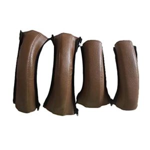 4pcs Cover Gagang Stroller Bayi Bahan Kulit PU Pelindung Pegangan Stroller Cover Pelindung Sandaran Tangan Stroller