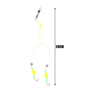 5PCS Fishing Hook Set Double Hook Buoyancy Set Fishhook With Wires Sharp Barbed Stainless Steel Fishing Hook Fishing Gears