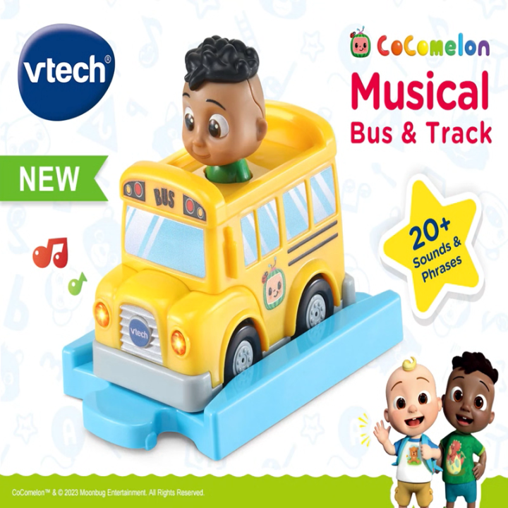 VTECH COCOMELON CODY'S SCHOOL BUS AND TRACK | Lazada Singapore