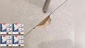 Jaysuing Tile Repair Glue (Light Gray) - Waterproof Sealant for Repairing Leaks and Gaps in Living Room and Bathroom Wall Tiles