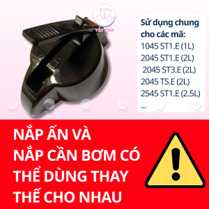Nắp ấn phích 2 lít Rạng Đông mã 2045ST3 nắp nhựa thay thế nắp cần bơm gioăng bình thủy 2045ST1E 2045ST3E 1045ST1E 2545ST1E 1L 2L 2.5L