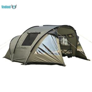 4 Seasons Tents 210T Taffeta with Screened Porch Glamping Tents Double Layered for Bikepacking/Motorcycle Hiking Mountaineering [Vodool Official Center]