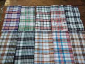 Grosir isi 10.pcs - Sarung Tenun Murah Berkualitas Pria Dewasa Motif Dobby Salur Thr Suvenir Haji Umrah