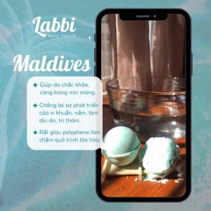 [Labbi] Bath bomb / Viên sủi bồn tắm / Bom tắm / Viên thả bồn tắm / Bathbomb MALDIVES