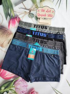 Combo 5 và 10 Quần Lót Đùi Nam TITUS Thun Lạnh Lưng Thun Bản Lớn Thông Hơi Thoáng Khí Mặc Thoải Mái Dễ Chịu Size 40-90 Kg [009 Nam] - Đồ Lót Quỳnh Nhi