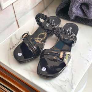 Ayuomi Sandal Heels Wanita Hak Tahu Wanita Tinggi 3cm kepang