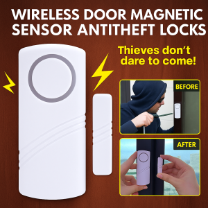 Wireless Door And Window Alarm Entry Burglar Alarm Sensor System Safety Home Living Alone Essential