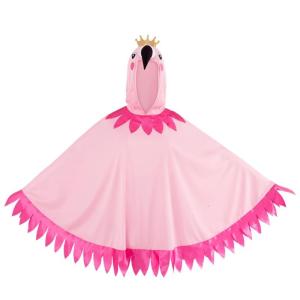 Flamingo Cape Hoodied Flamingo Cloak Costume For Kids Birthday Christmas Halloween Cosplay Event Masquerade Role Play