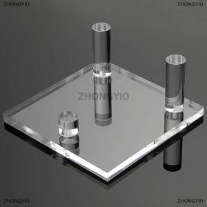 [COD] ZHONGYI0 Acrylic hiển thị đứng chủ Suport Kệ cơ sở cho khoáng sản Rock mẫu vật geode Đá Đồ trang sức nhỏ sưu tầm Rack hiển thị